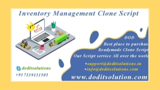 Best Inventory Management Script - Readymade Clone Script