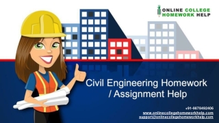 Civil Engineering Homework-Assignment Help.Ppt