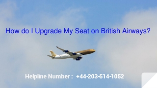 How do I Upgrade My Seat on British Airways?