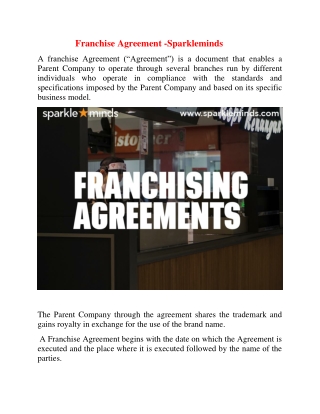 FRANCHISE AGREEMENT