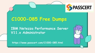 IBM Netezza Performance Server V11.x C1000-085 Dumps