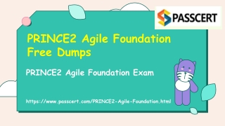 PRINCE2 Agile Foundation Exam Dumps