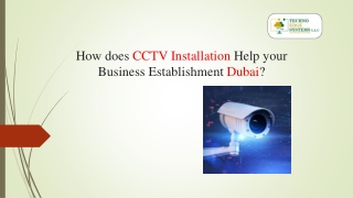 How does CCTV Installation Help your Business Establishment?