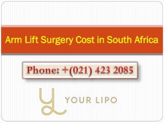 Arm Lift Surgery Cost in South Africa