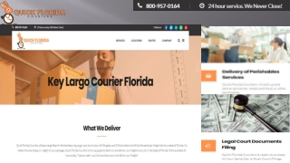 Key Largo Courier Florida - Quick Florida Couriers