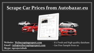 Scrape Car Prices from Autobazar.eu