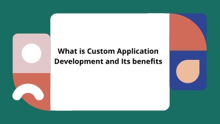 What is Custom Application Development and Its benefits