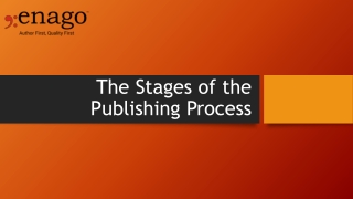 Stages of the Publishing Process
