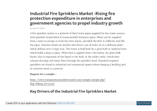 Industrial Fire Sprinklers Market Analysis, Share by 2031