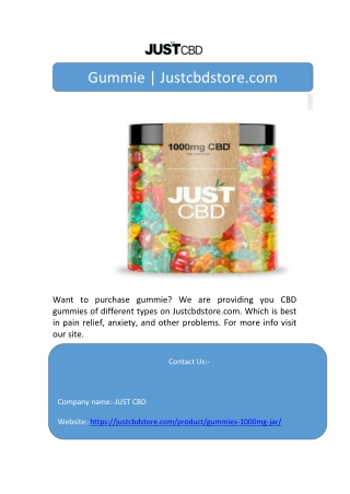 Gummie | Justcbdstore.com