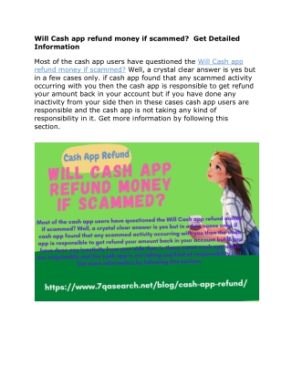 Will Cash app refund money if scammed?  Get Detailed Information