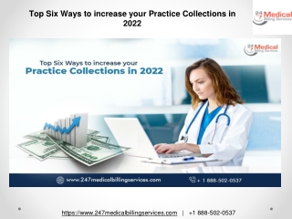 Top Six Ways to increase your Practice Collections in 2022