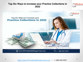 Top Six Ways to increase your Practice Collections in 2022