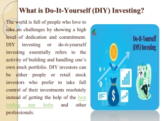 What is Do-It-Yourself (DIY) Investing