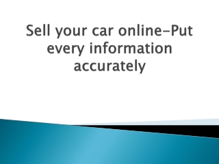 Sell-your-car-online-Put-every-information-accurately