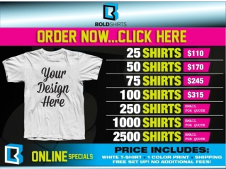 T Shirt Printing Services