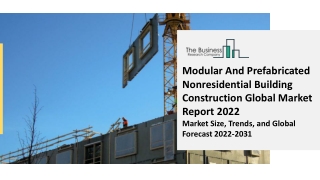 Modular and Prefabricated Nonresidential Building Construction