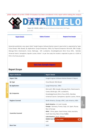 Insight Engines Software Market Report | Global Forecast To 2028