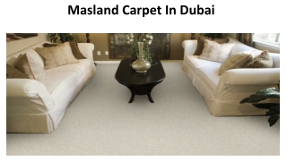 Masland Carpet in Dubai