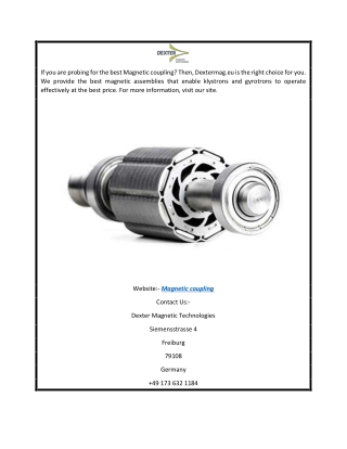 Best Magnetic Coupling  Dexter Magnetic Technologies