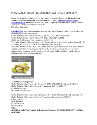 Pistachio Nuts Market - Global Outlook and Forecast 2021-2027-converted