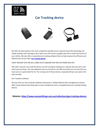 Car Tracking device