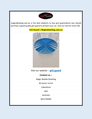 Grit Guard  Magicdetailing.com.au