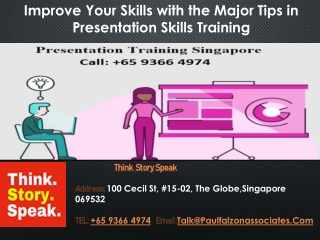 Improve Your Presentation Skills with Tips in Presentation Skills Training