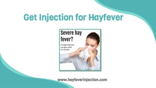 Get Injection for Hayfever in the UK