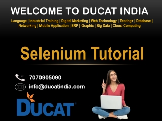 SELENIUM TUTORIALS