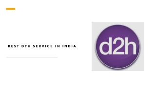 Best Dth Services In India