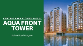 Central Park Aqua Front Towers Sector 32-33, Sohna Road South of Gurgaon PPT