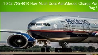 How Much Does AeroMexico Charge Per Bag