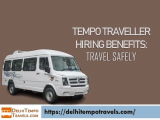 Tempo traveller hiring benefits Travel safely