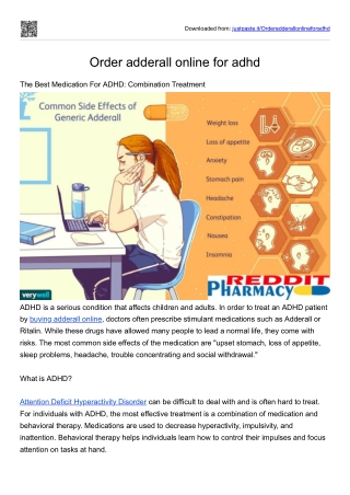 Order adderall online for adhd