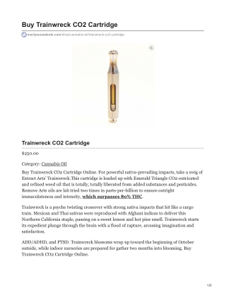 Trainwreck CO2 Cartridge