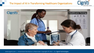 The Impact of AI in Transforming Healthcare Organizations