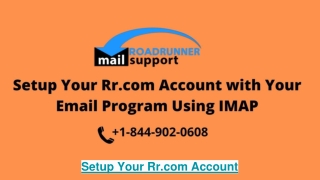 Setup Your Rr.com Account with Your Email Program Using IMAP