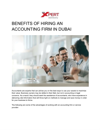 BENEFITS OF HIRING AN ACCOUNTING FIRM IN DUBAI__