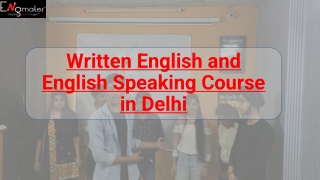 written english and english speaking course in delhi