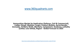 Ammunition Market Opportunities and Challenges detailed Report 2025