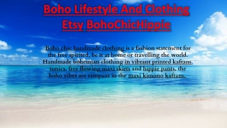 Boho Lifestyle And Clothing