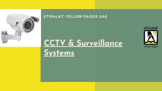 CCTV & Surveillance Systems Manufacturers & Suppliers in UAE