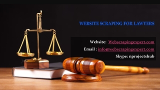 Website Scraping for Lawyers