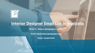 Interior Designer Email List in Australia