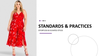 Buy Premium Women's Clothing Online | Standards & Practices