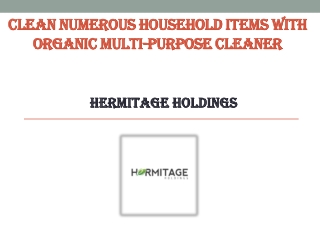 Clean Numerous Household Items with Organic Multi-Purpose Cleaner