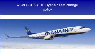 Ryanair seat change policy