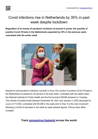 Covid infections rise in Netherlands by 35% in past week despite lockdown