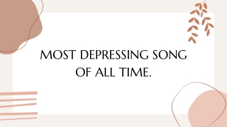 MOST DEPRESSING SONG OF ALL TIME. - Unrequited Lover PPT